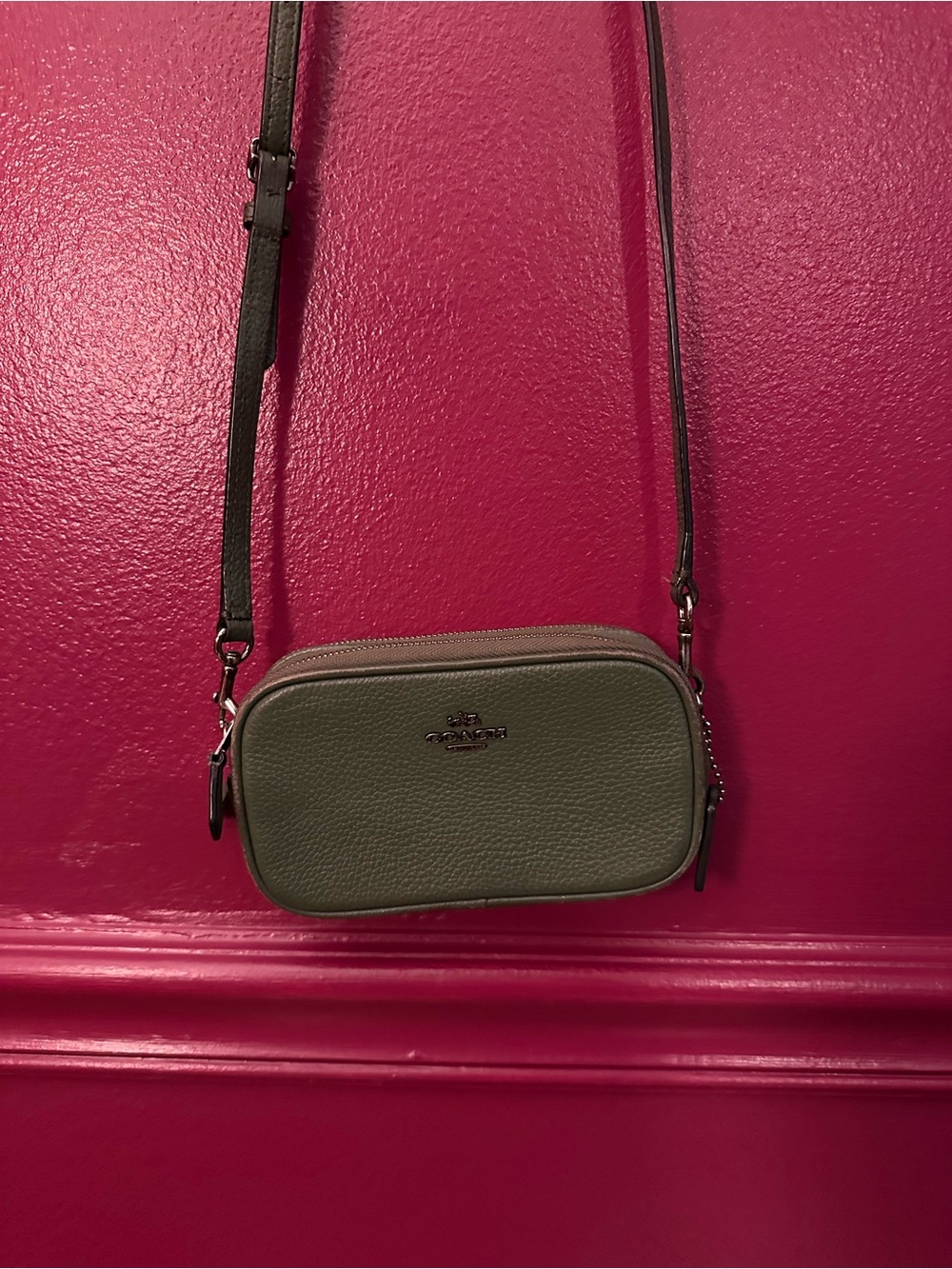 Coach Olive mini leather crossbody bag